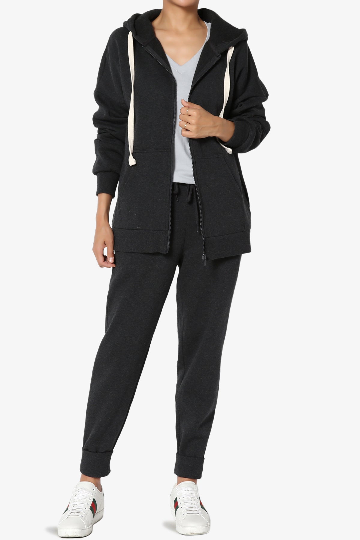 Accie Fleece Jacket & Jogger Pants Set PLUS