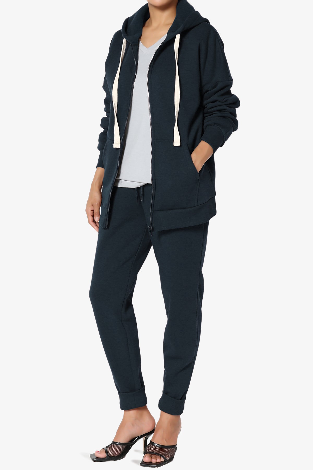 Accie Fleece Jacket & Jogger Pants Set PLUS