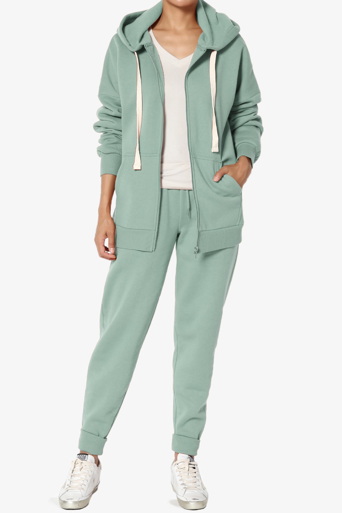 Accie Fleece Jacket & Jogger Pants Set PLUS