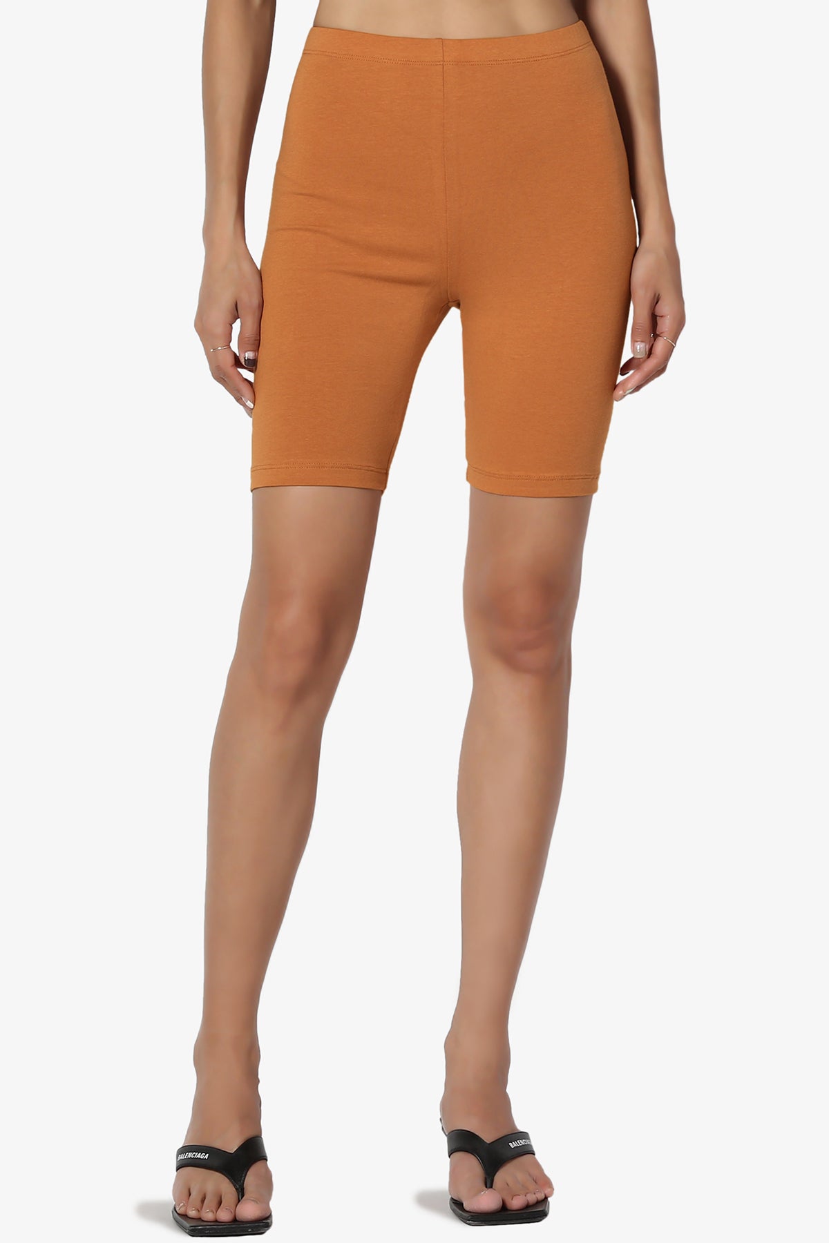 Kite Cotton Biker Short Leggings ALMOND_1