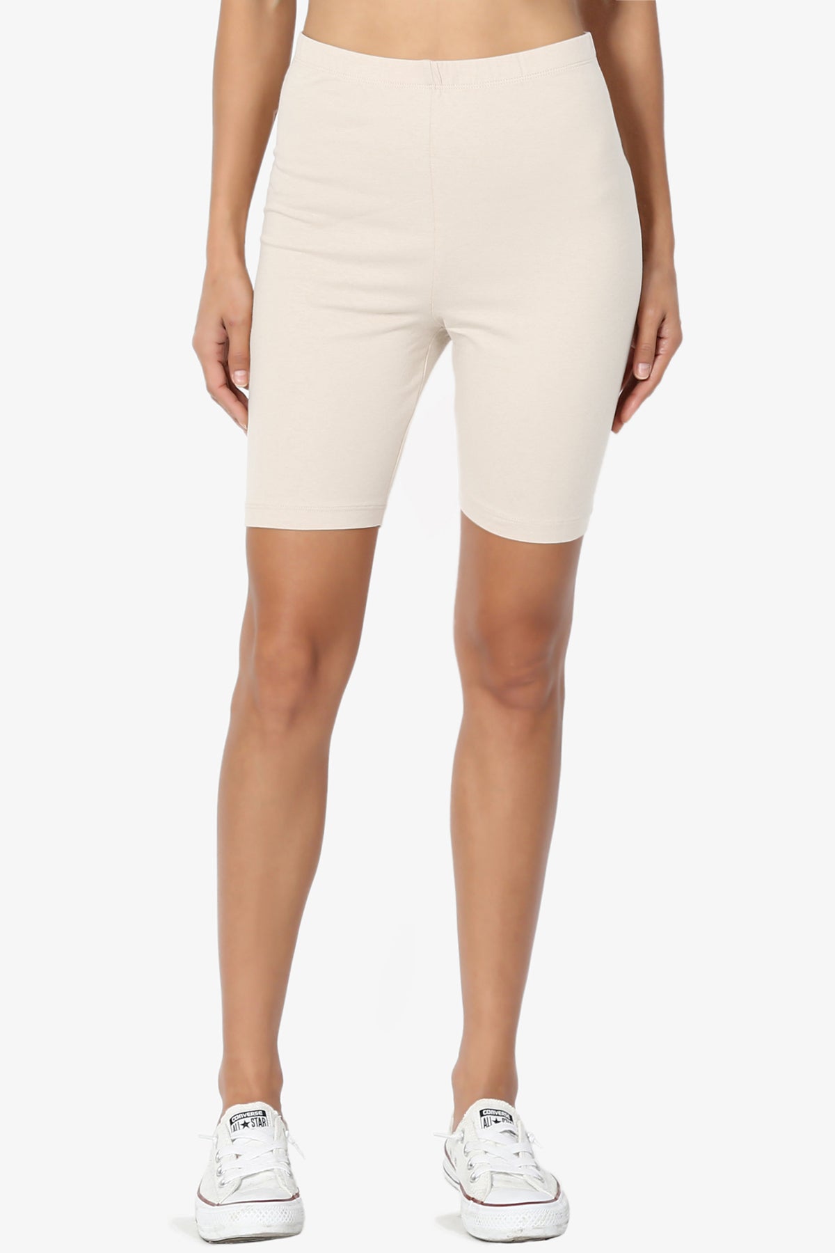 Kite Cotton Biker Short Leggings BONE_1