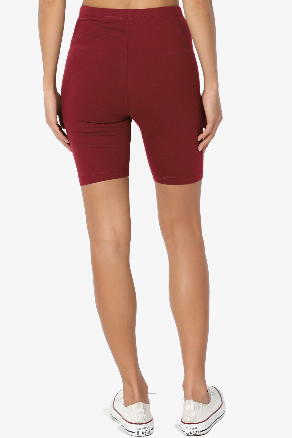 Kite Cotton Biker Short Leggings BURGUNDY_2