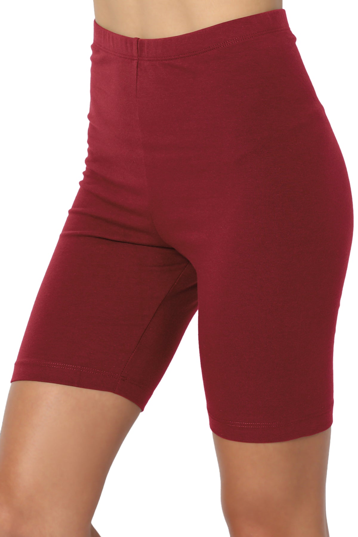 Kite Cotton Biker Short Leggings BURGUNDY_5