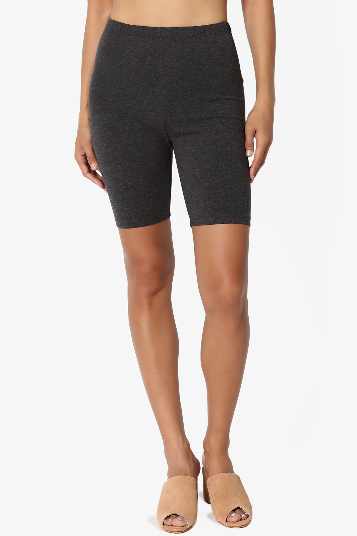 Kite Cotton Biker Short Leggings CHARCOAL_1