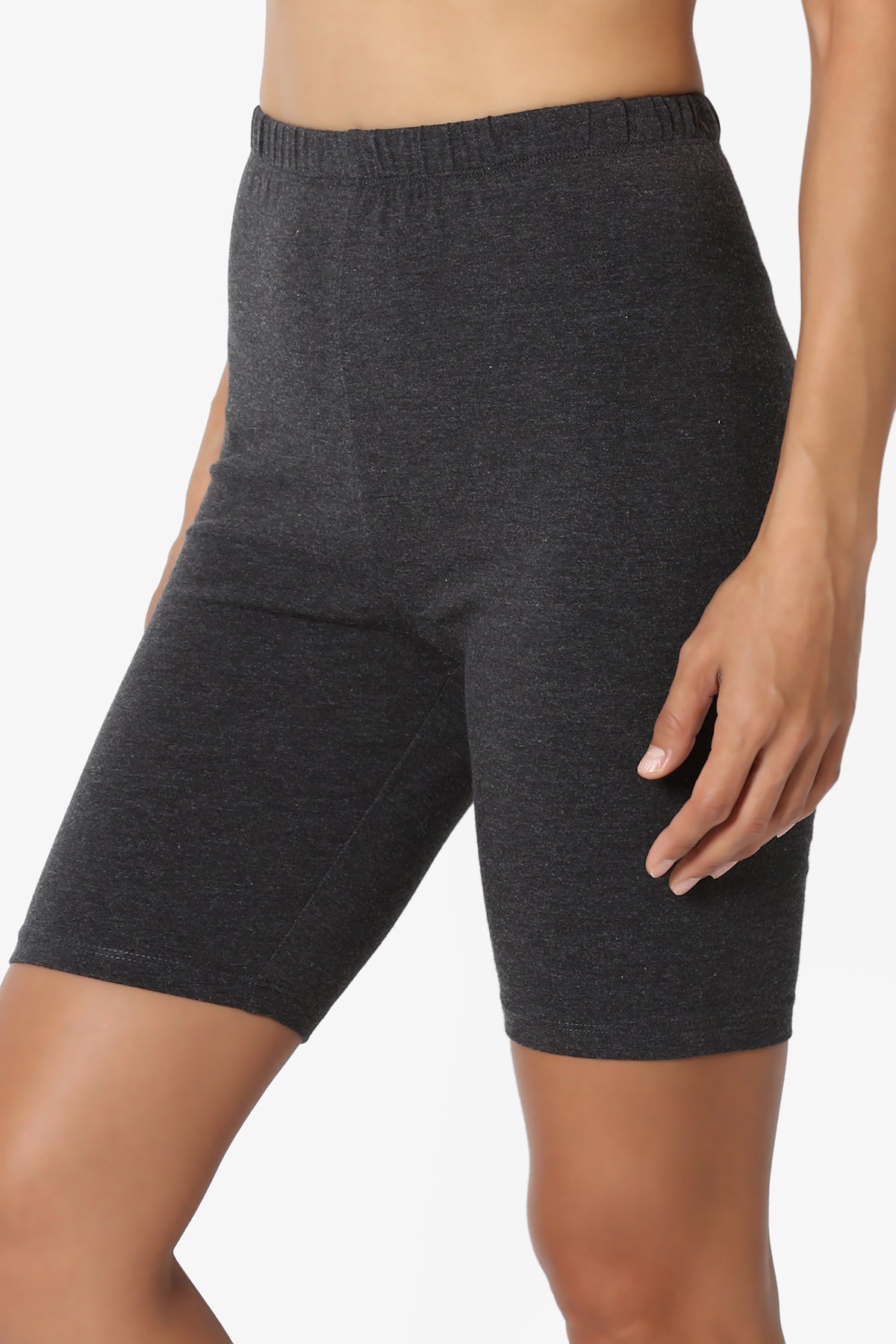 Kite Cotton Biker Short Leggings CHARCOAL_4