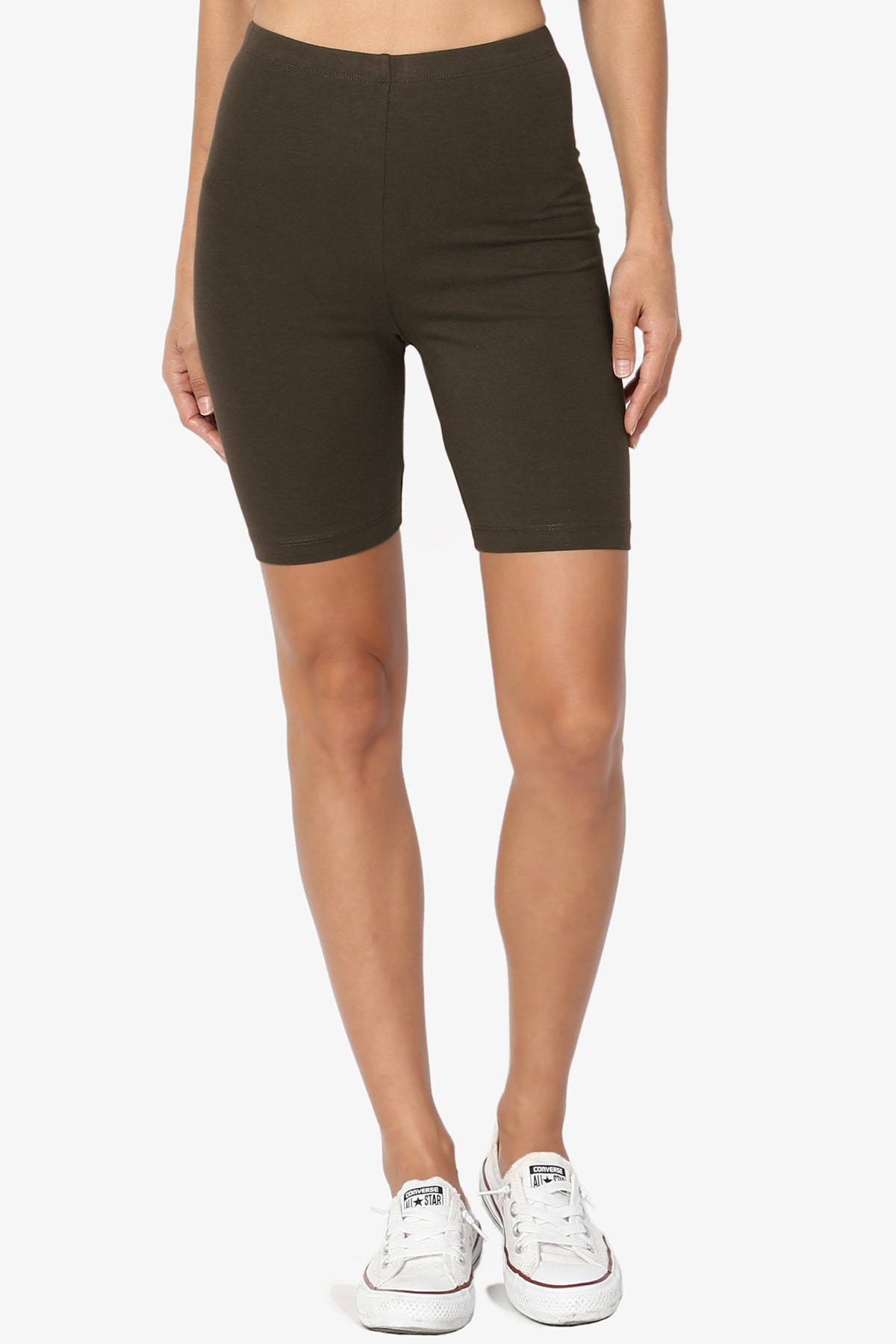 Kite Cotton Biker Short Leggings DARK BROWN_1