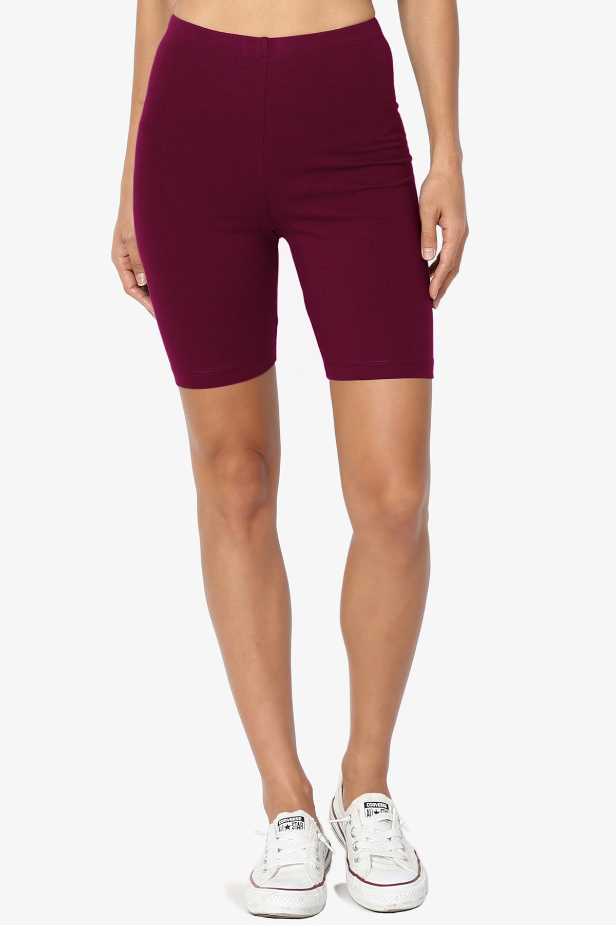 Kite Cotton Biker Short Leggings DARK BURGUNDY_1