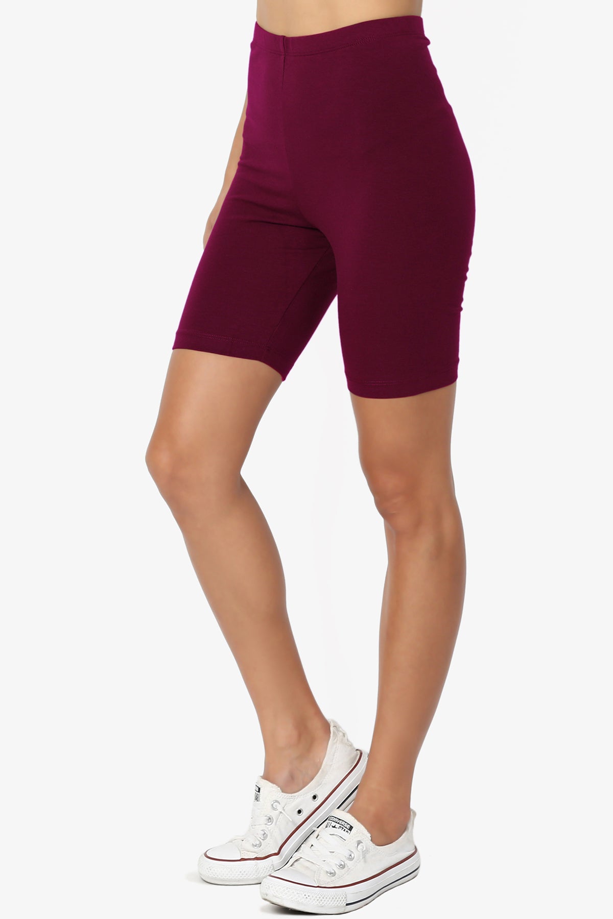 Kite Cotton Biker Short Leggings DARK BURGUNDY_3