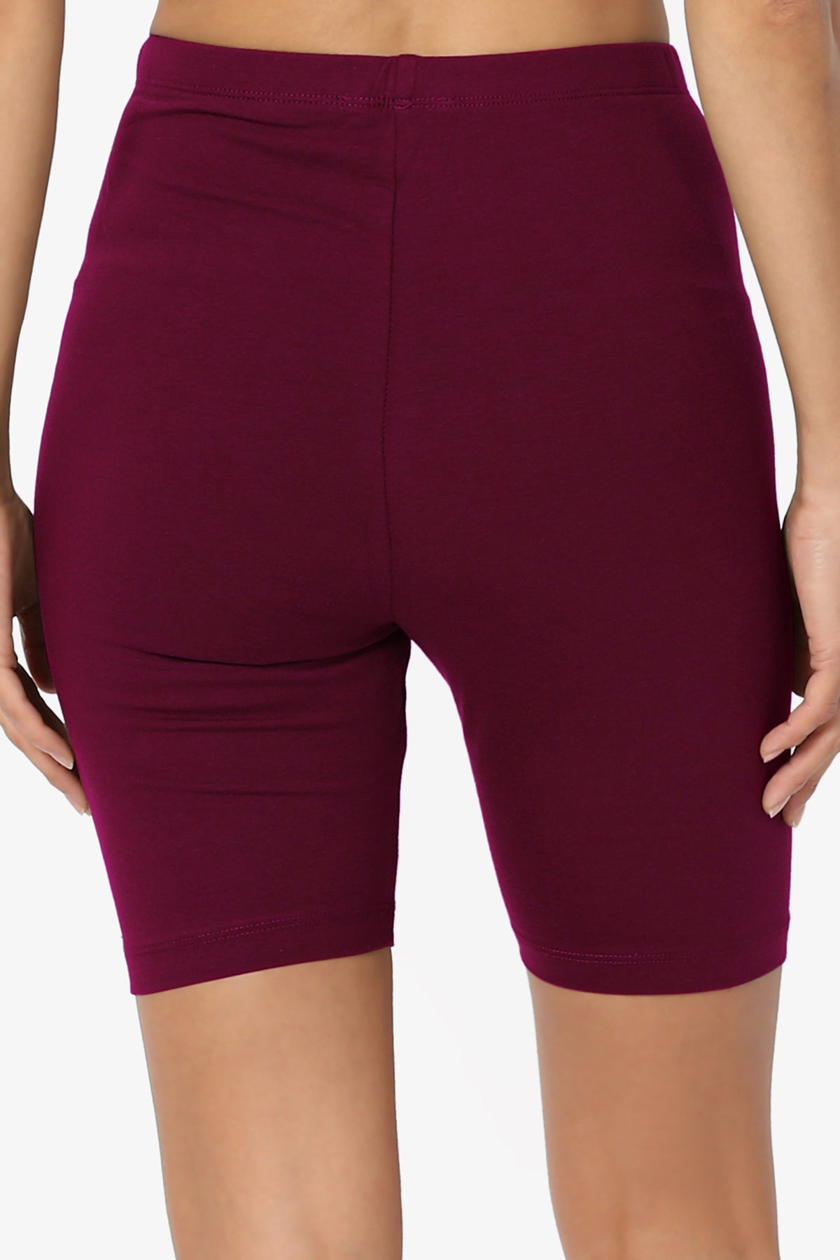 Kite Cotton Biker Short Leggings DARK BURGUNDY_6