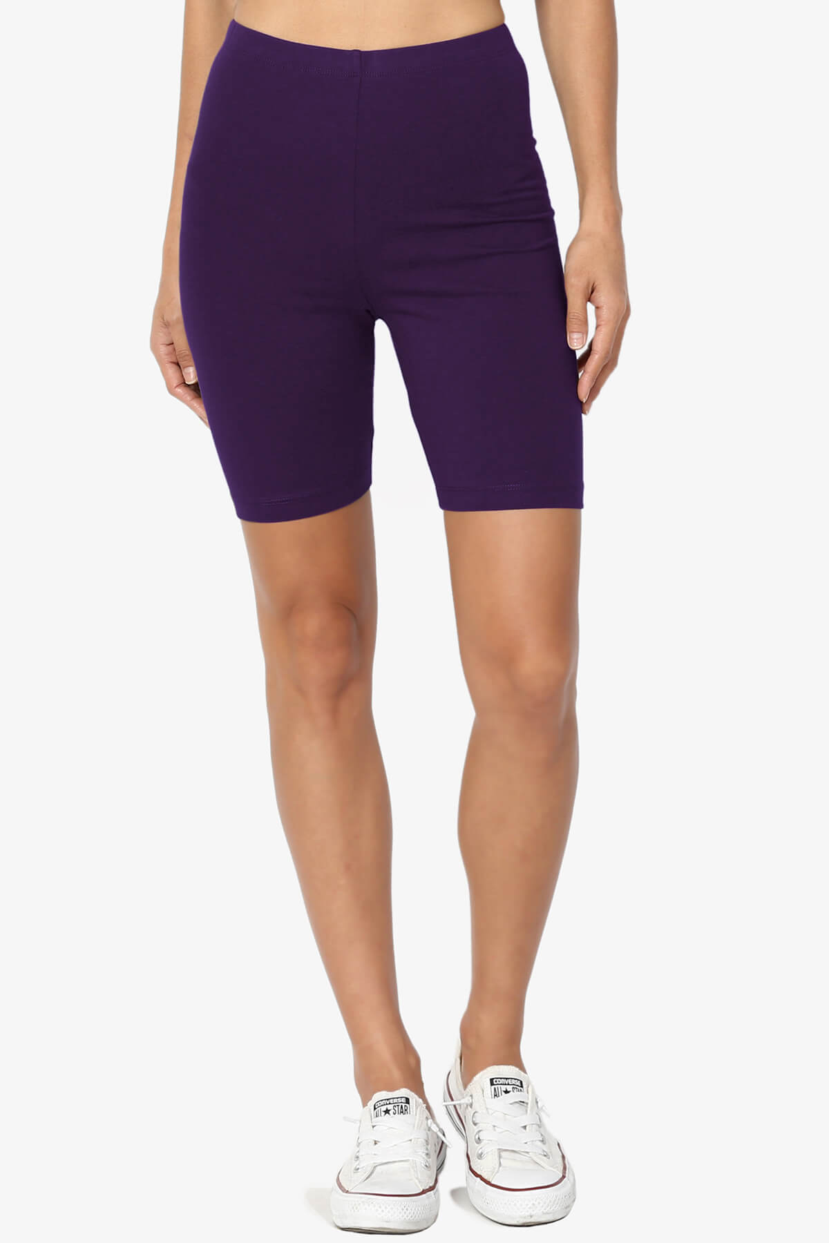 Kite Cotton Biker Short Leggings DARK PURPLE_1