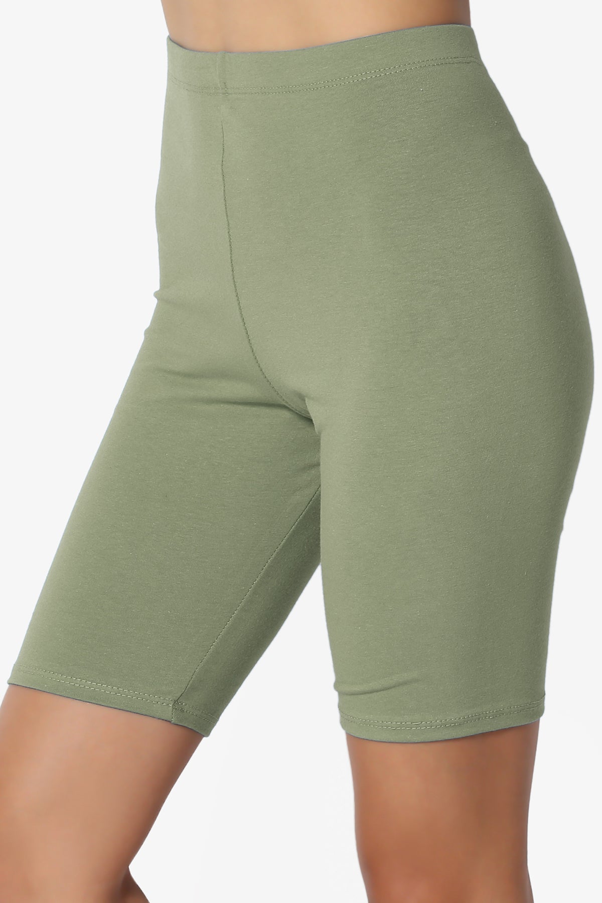 Kite Cotton Biker Short Leggings DUSTY OLIVE_5