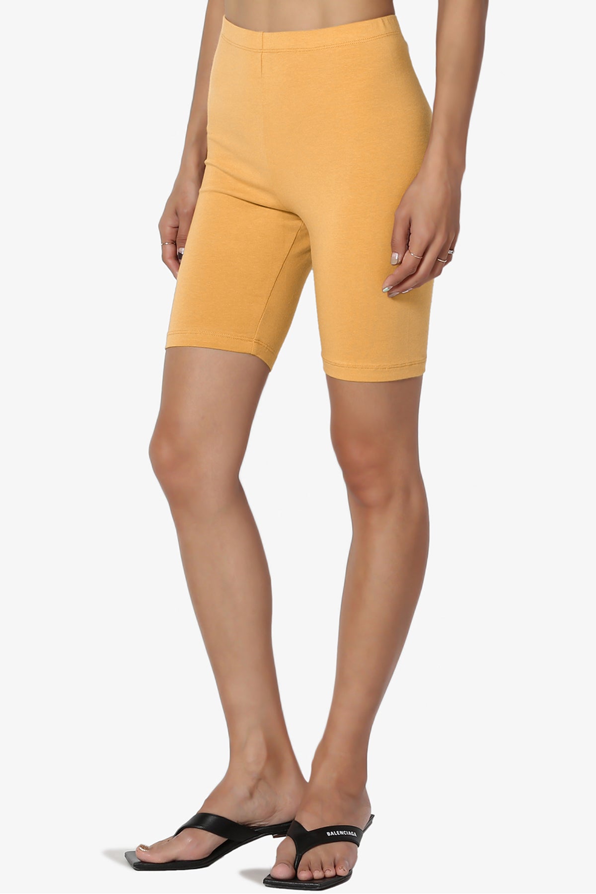 Kite Cotton Biker Short Leggings GOLDEN MUSTARD_3