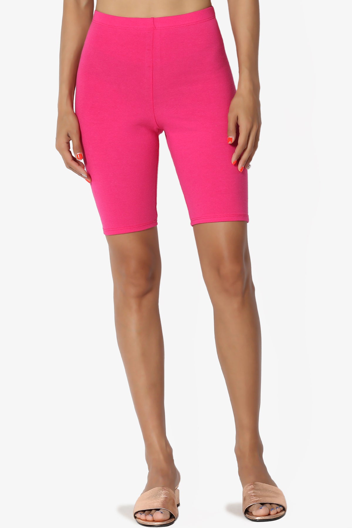 Kite Cotton Biker Short Leggings HOT PINK_1