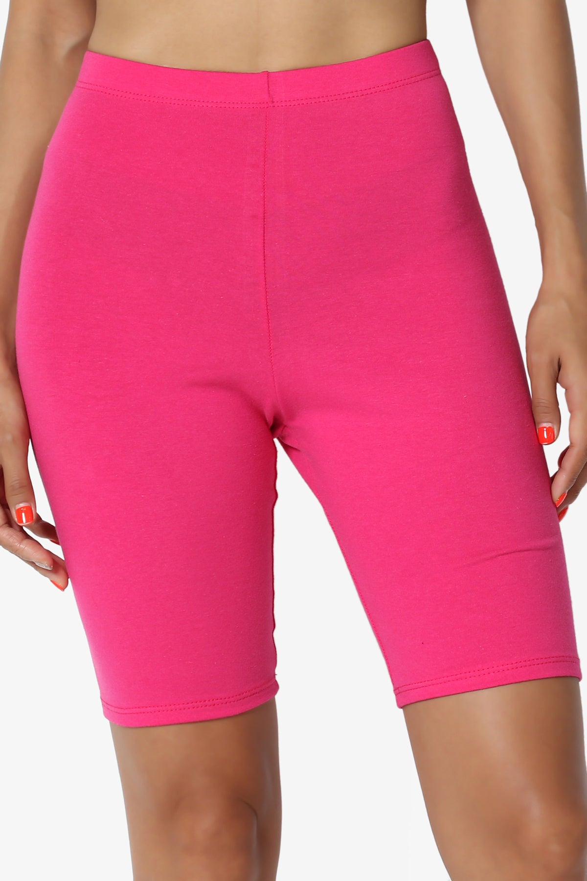 Kite Cotton Biker Short Leggings HOT PINK_2