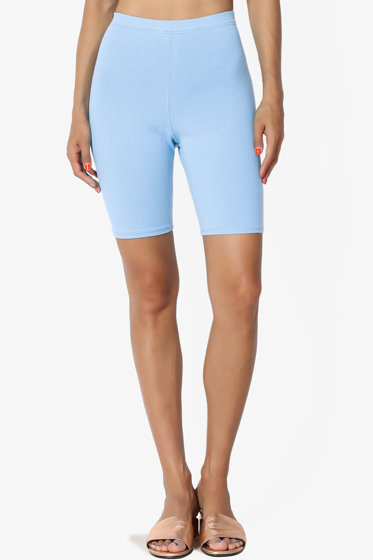 Kite Cotton Biker Short Leggings LIGHT BLUE_1