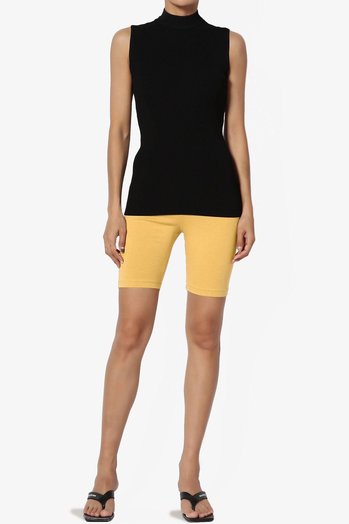 Kite Cotton Biker Short Leggings LIGHT MUSTARD_6