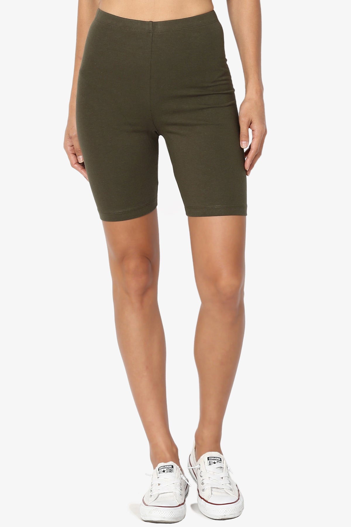 Kite Cotton Biker Short Leggings OLIVE_1