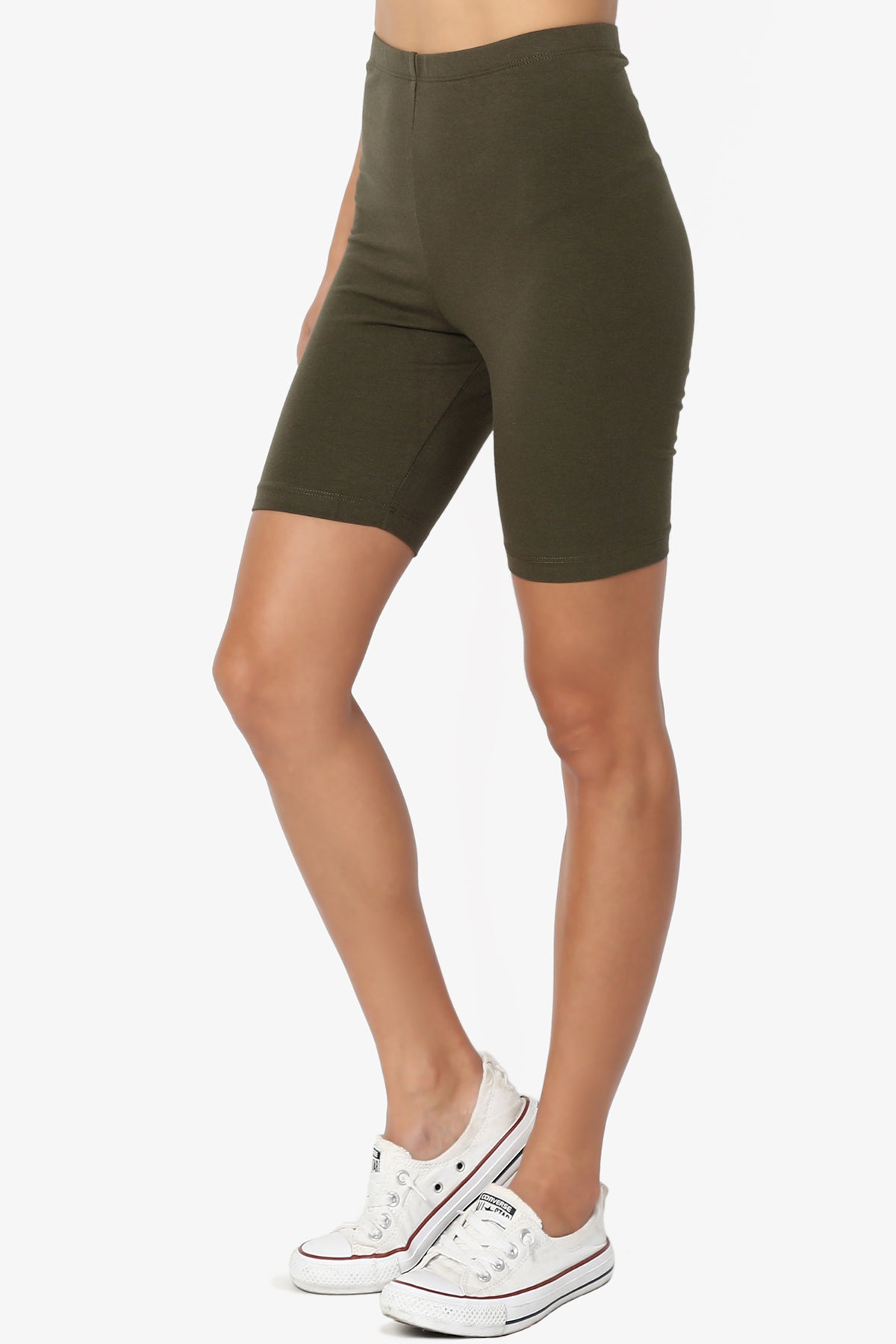 Kite Cotton Biker Short Leggings OLIVE_3