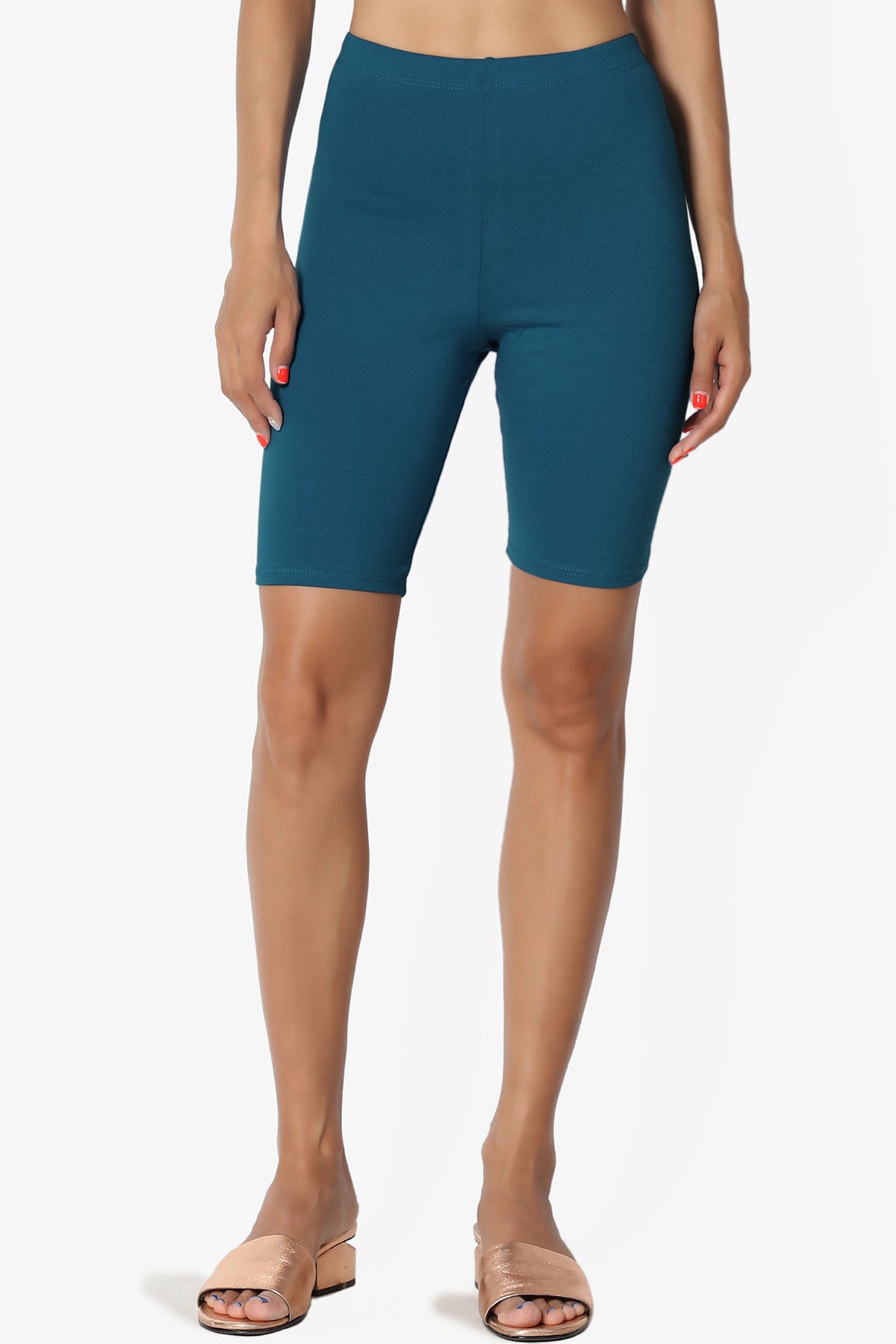 Kite Cotton Biker Short Leggings TEAL_1
