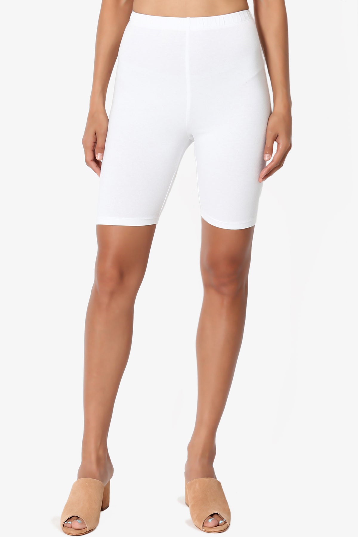 Kite Cotton Biker Short Leggings WHITE_1