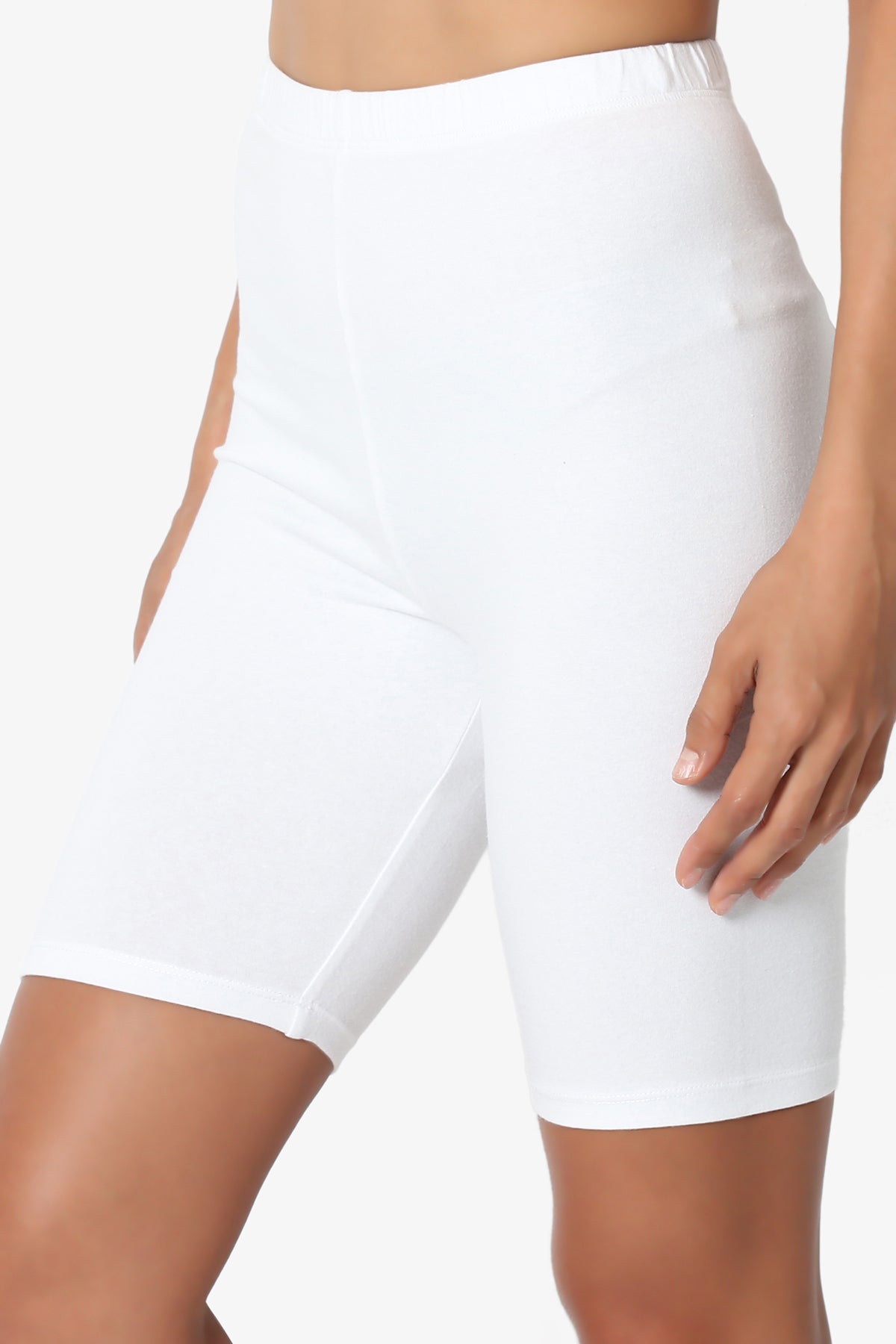 Kite Cotton Biker Short Leggings WHITE_4