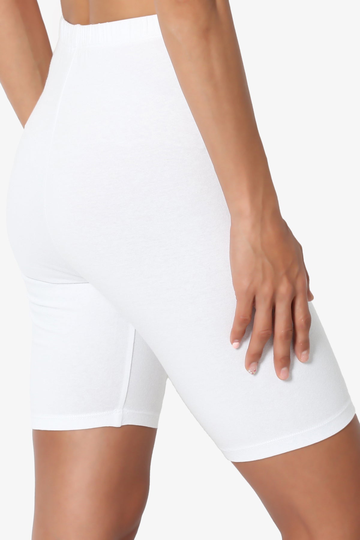 Kite Cotton Biker Short Leggings WHITE_5