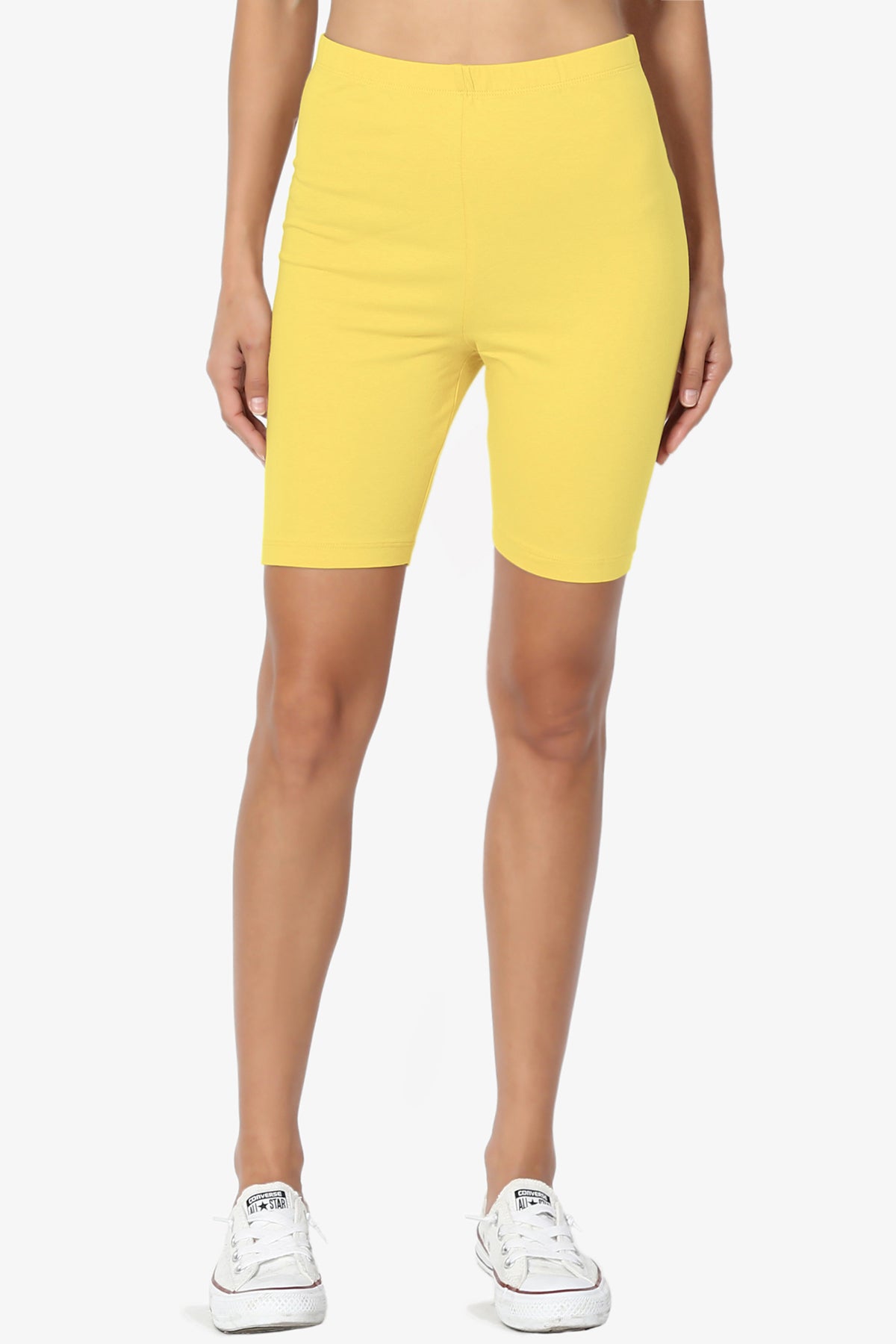 Kite Cotton Biker Short Leggings YELLOW_1