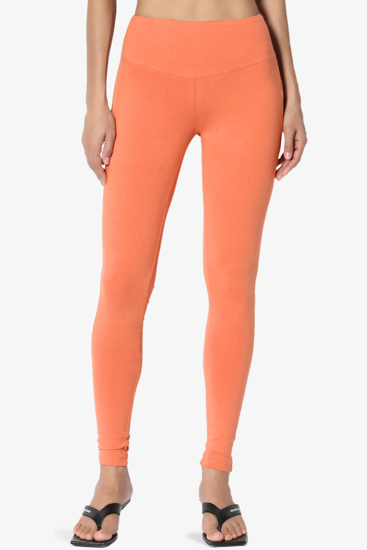 Ansley Cotton Wide Waistband Ankle Leggings