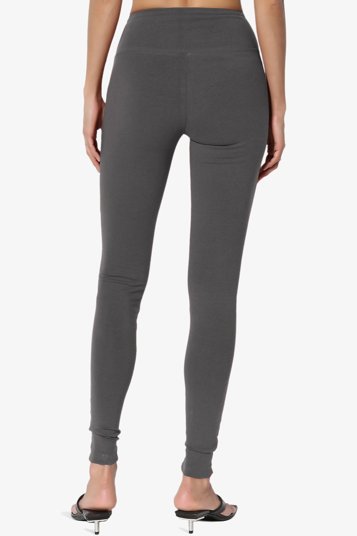 Ansley Cotton Wide Waistband Ankle Leggings