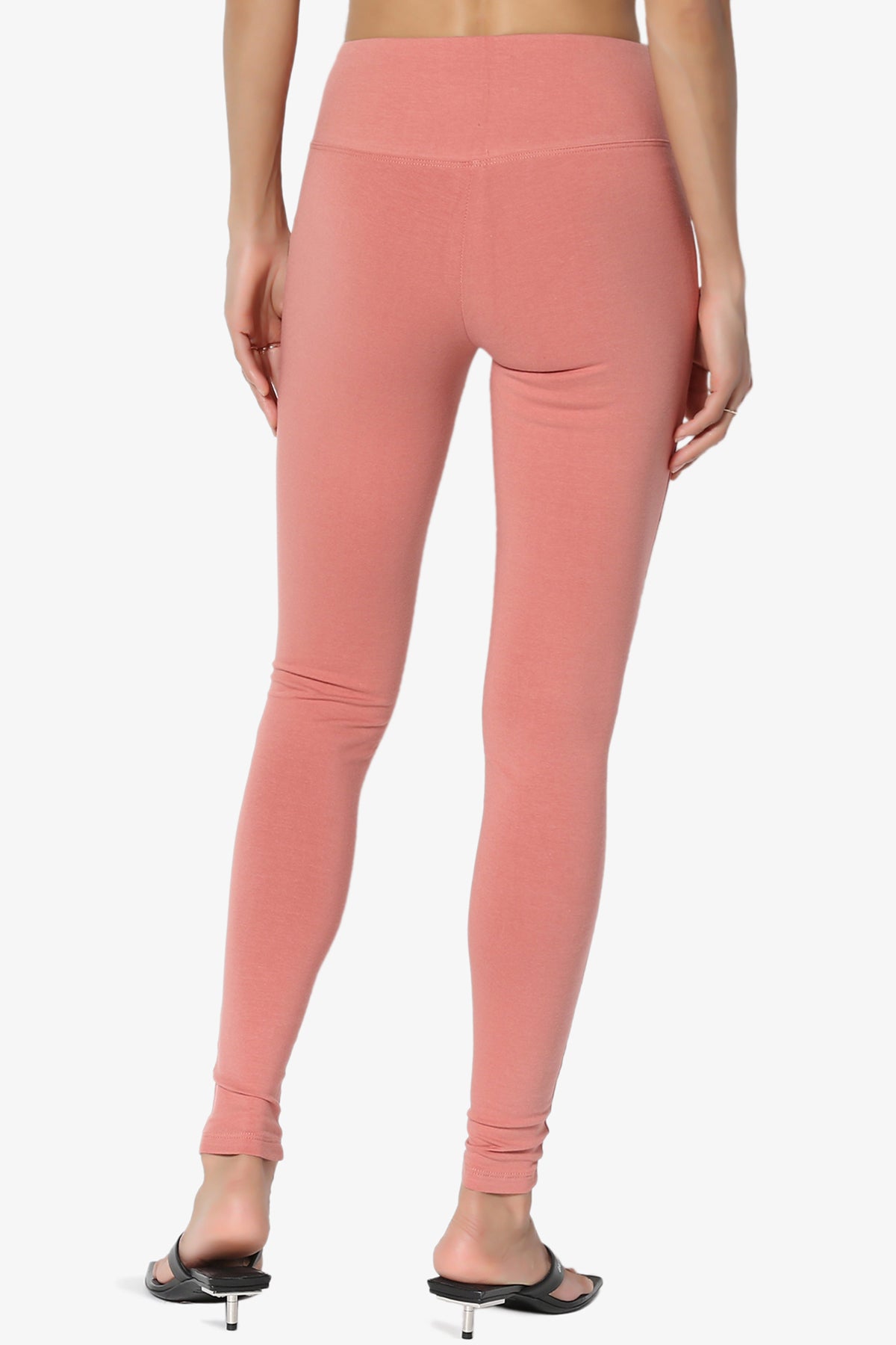 Ansley Cotton Wide Waistband Ankle Leggings