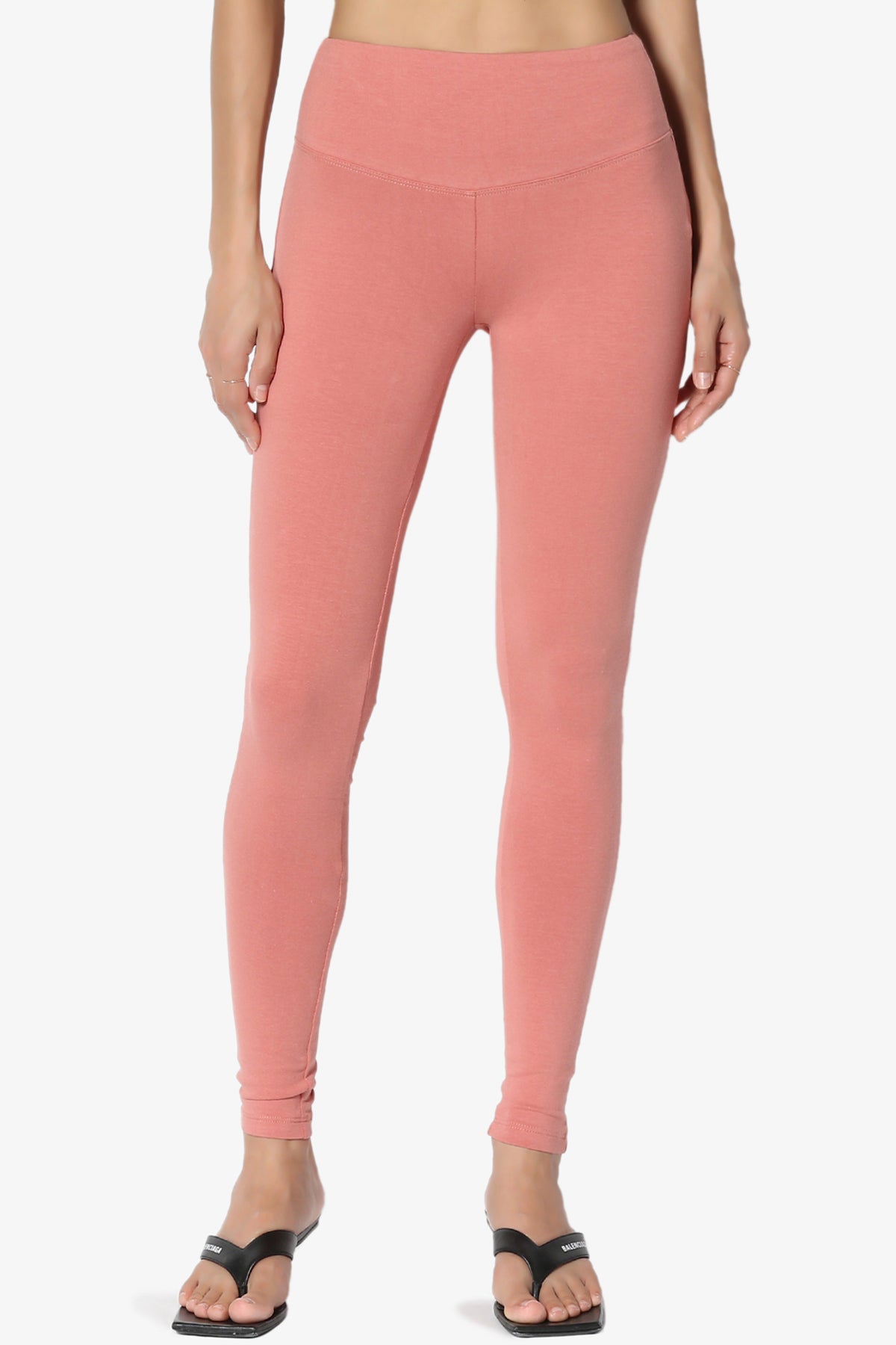 Ansley Cotton Wide Waistband Ankle Leggings