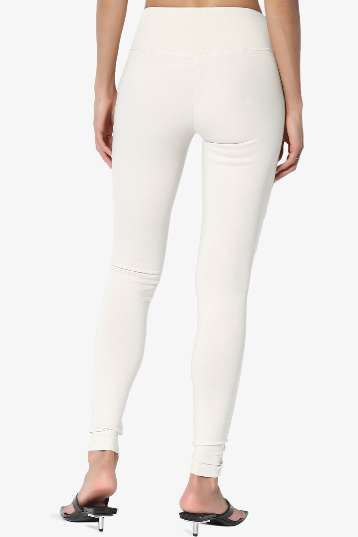 Ansley Cotton Wide Waistband Ankle Leggings