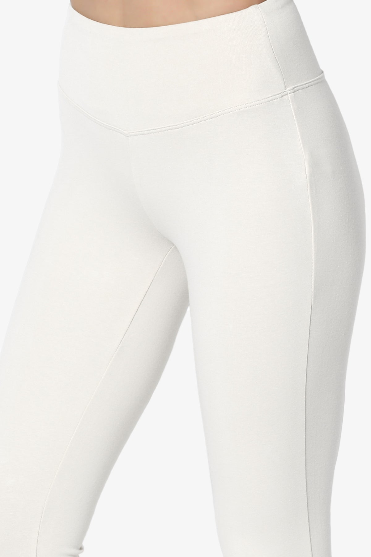 Ansley Cotton Wide Waistband Ankle Leggings