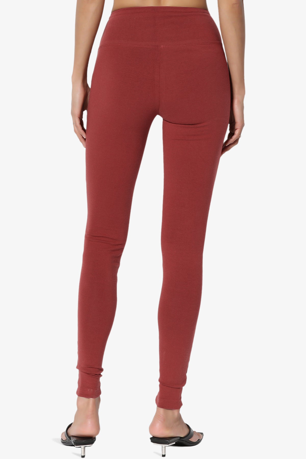 Ansley Cotton Wide Waistband Ankle Leggings