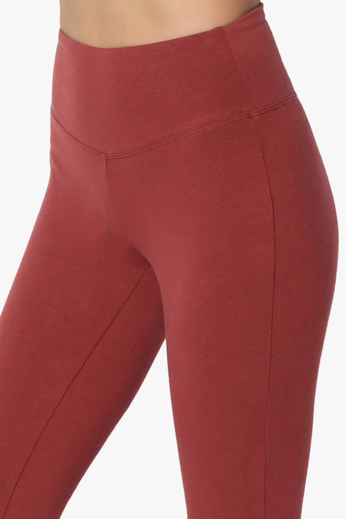 Ansley Cotton Wide Waistband Ankle Leggings