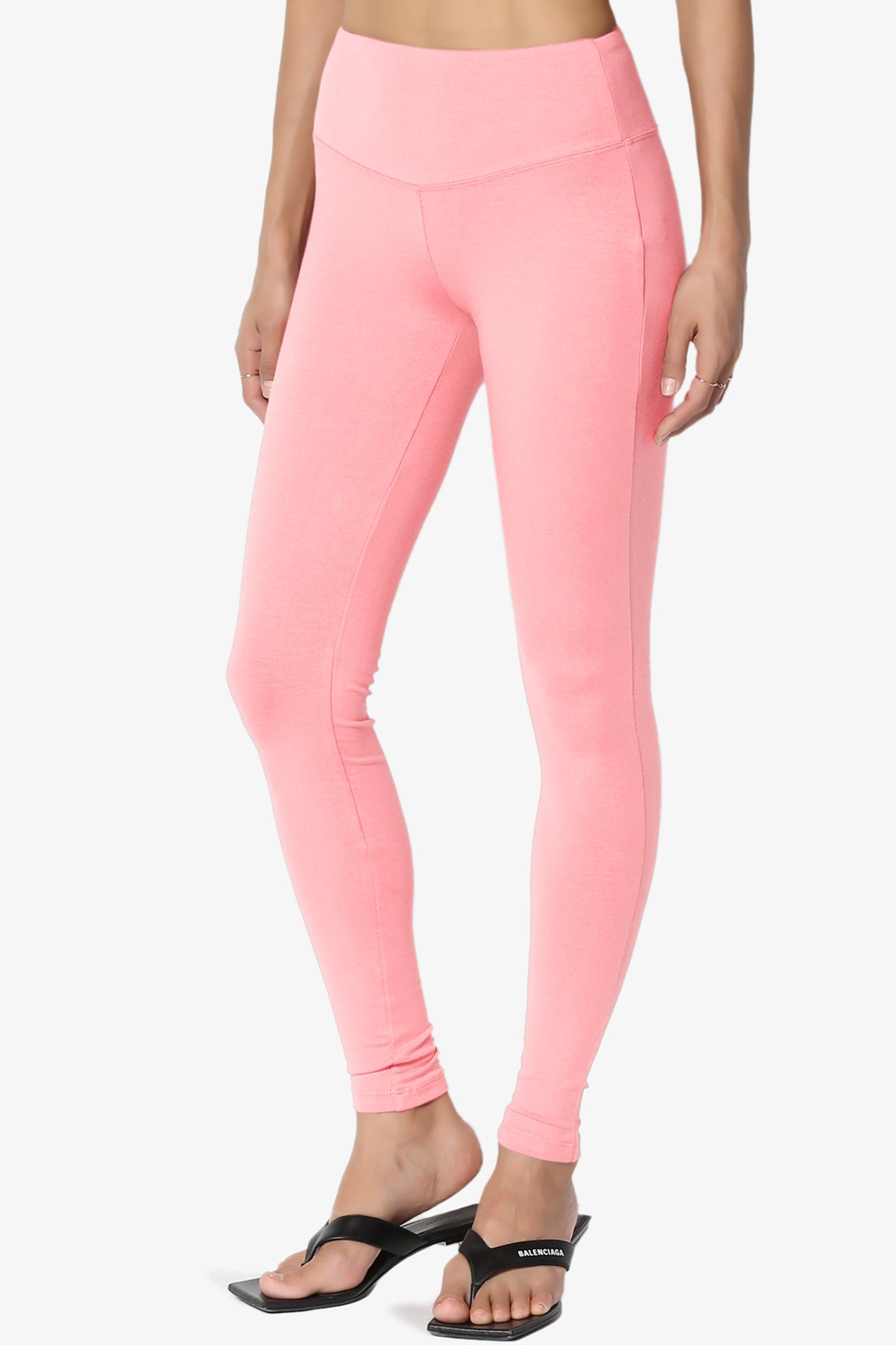 Ansley Cotton Wide Waistband Ankle Leggings