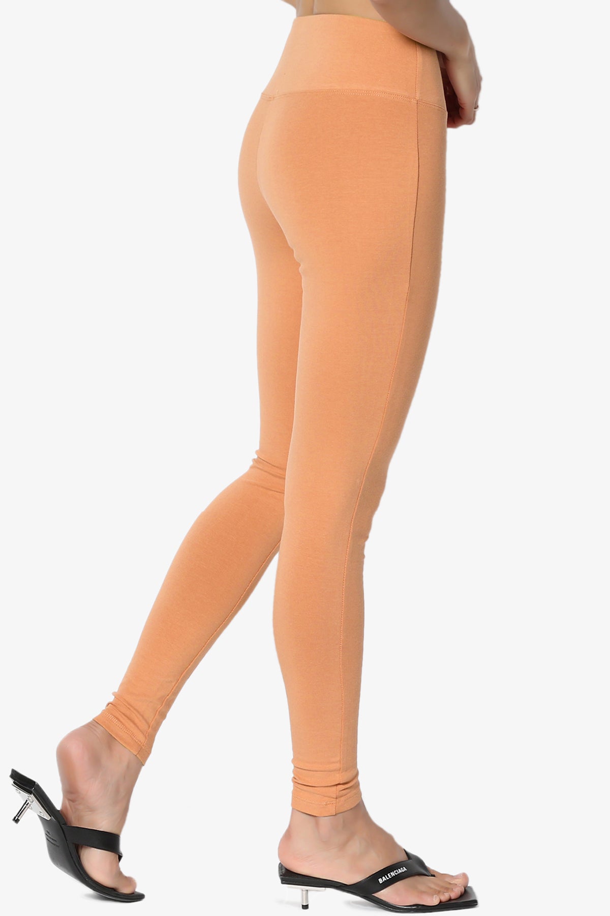 Ansley Cotton Wide Waistband Ankle Leggings