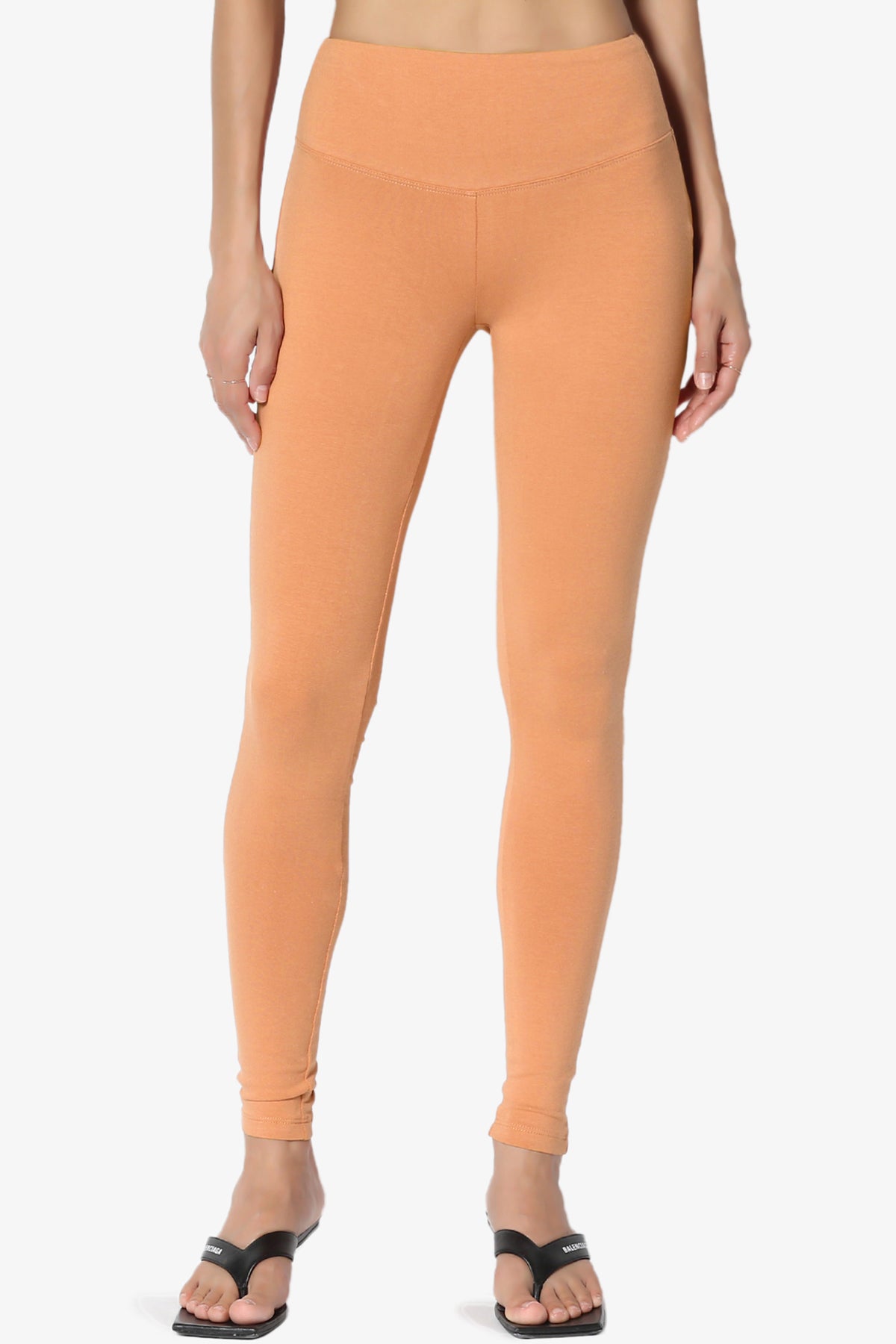 Ansley Cotton Wide Waistband Ankle Leggings
