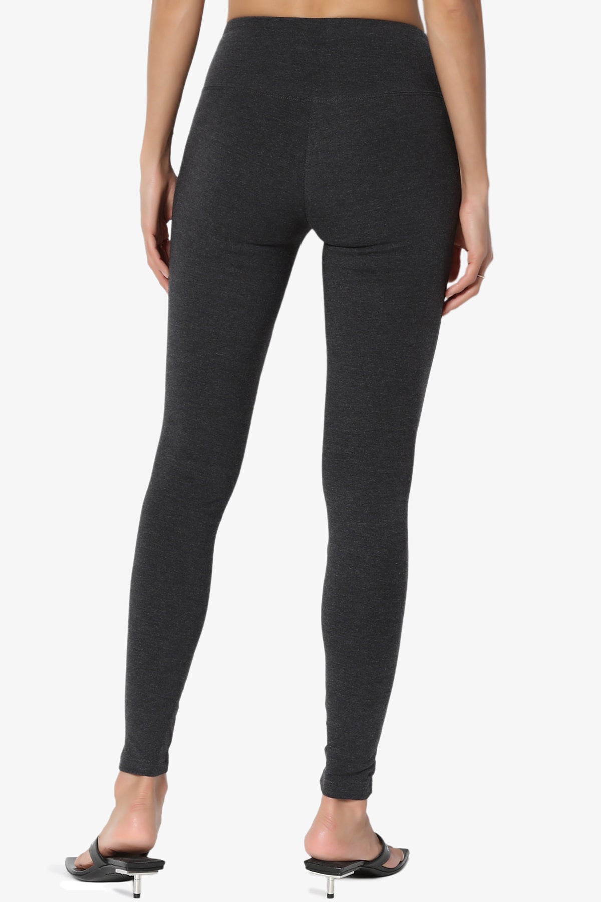 Ansley Cotton Wide Waistband Ankle Leggings