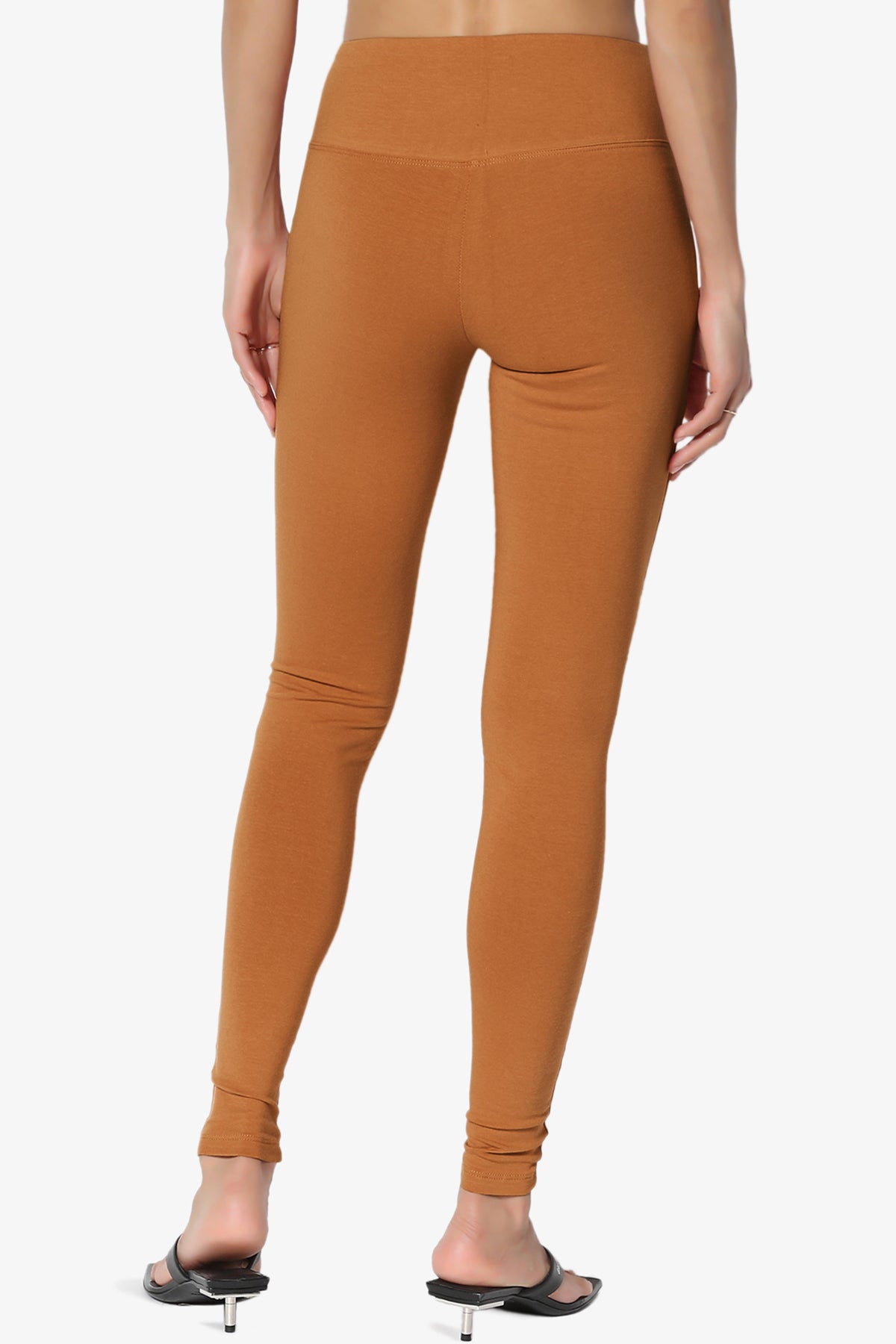 Ansley Cotton Wide Waistband Ankle Leggings