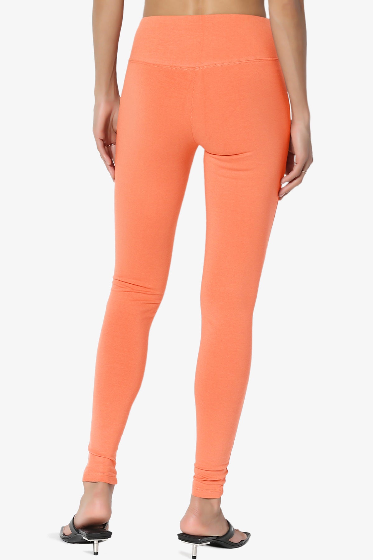 Ansley Cotton Wide Waistband Ankle Leggings PLUS