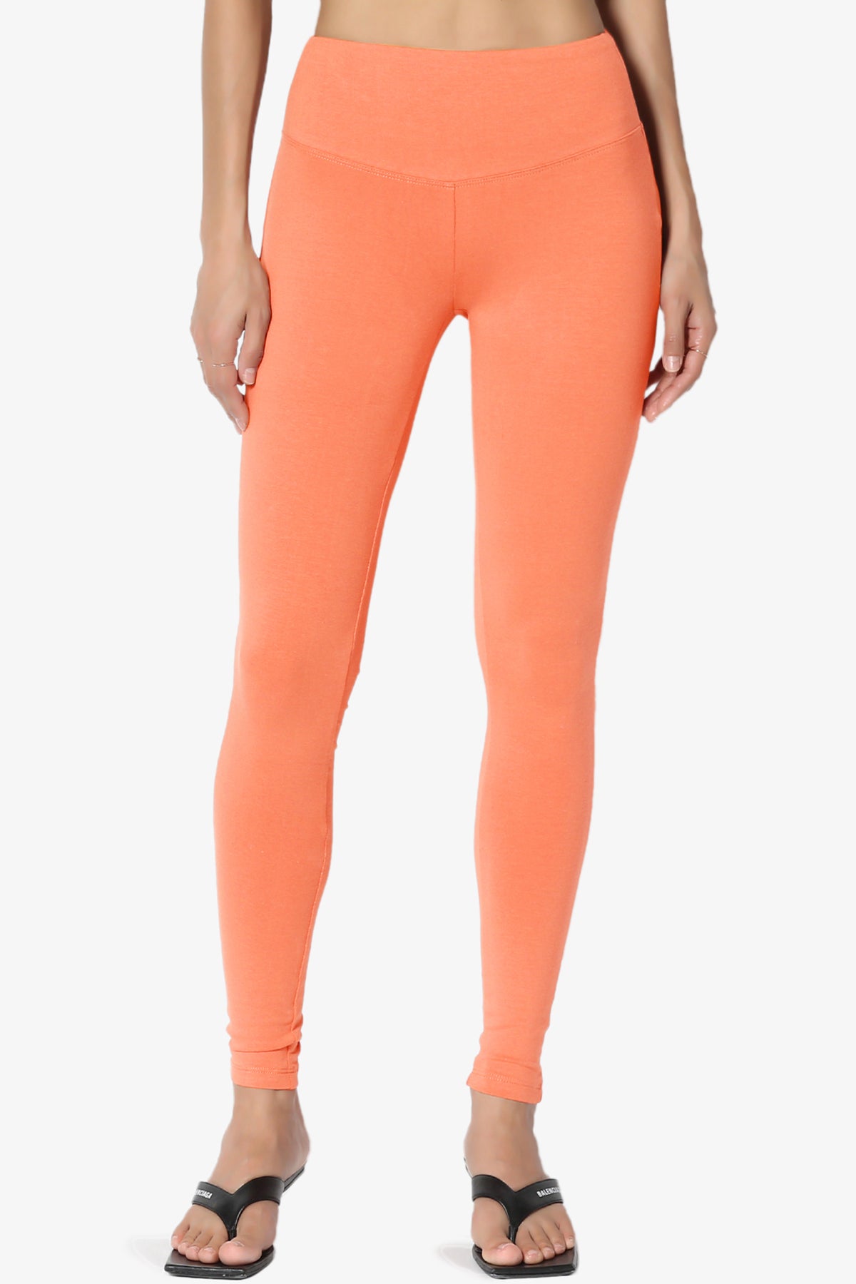 Ansley Cotton Wide Waistband Ankle Leggings PLUS