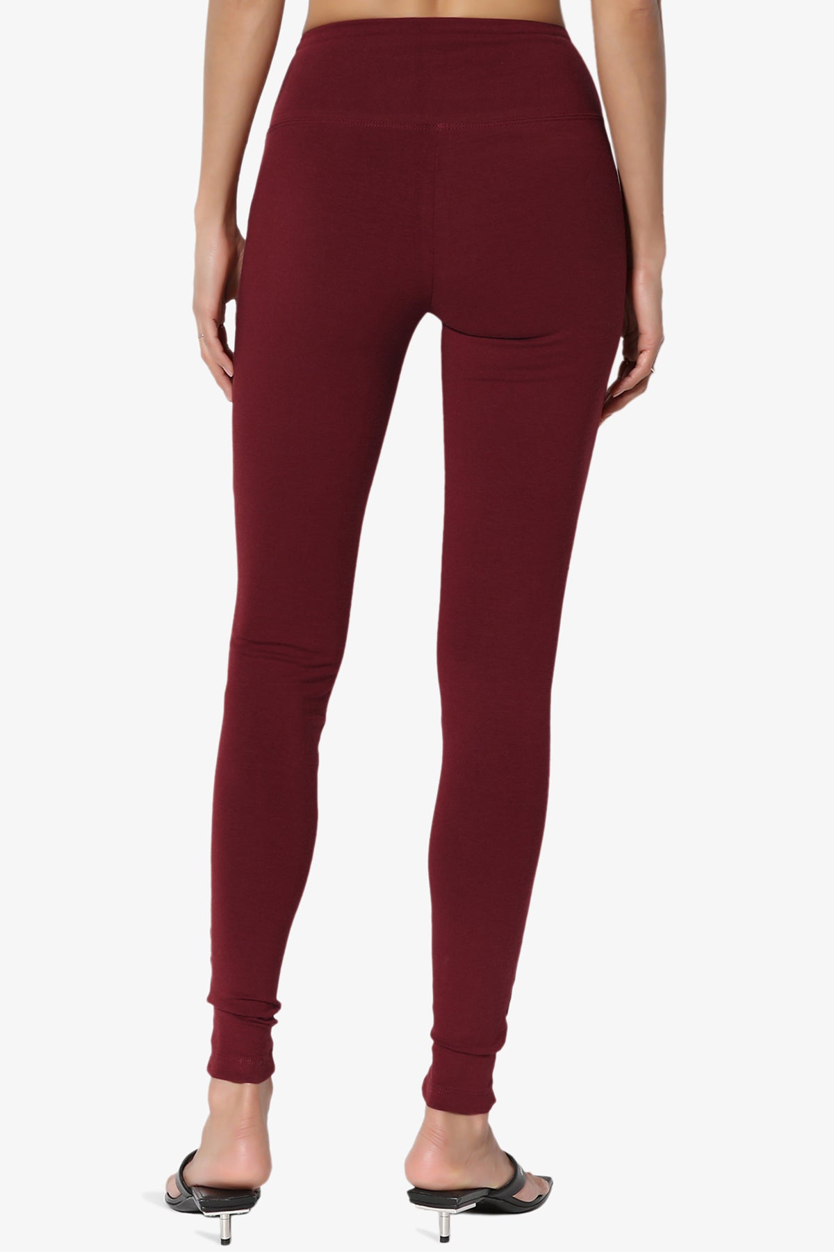 Ansley Cotton Wide Waistband Ankle Leggings PLUS