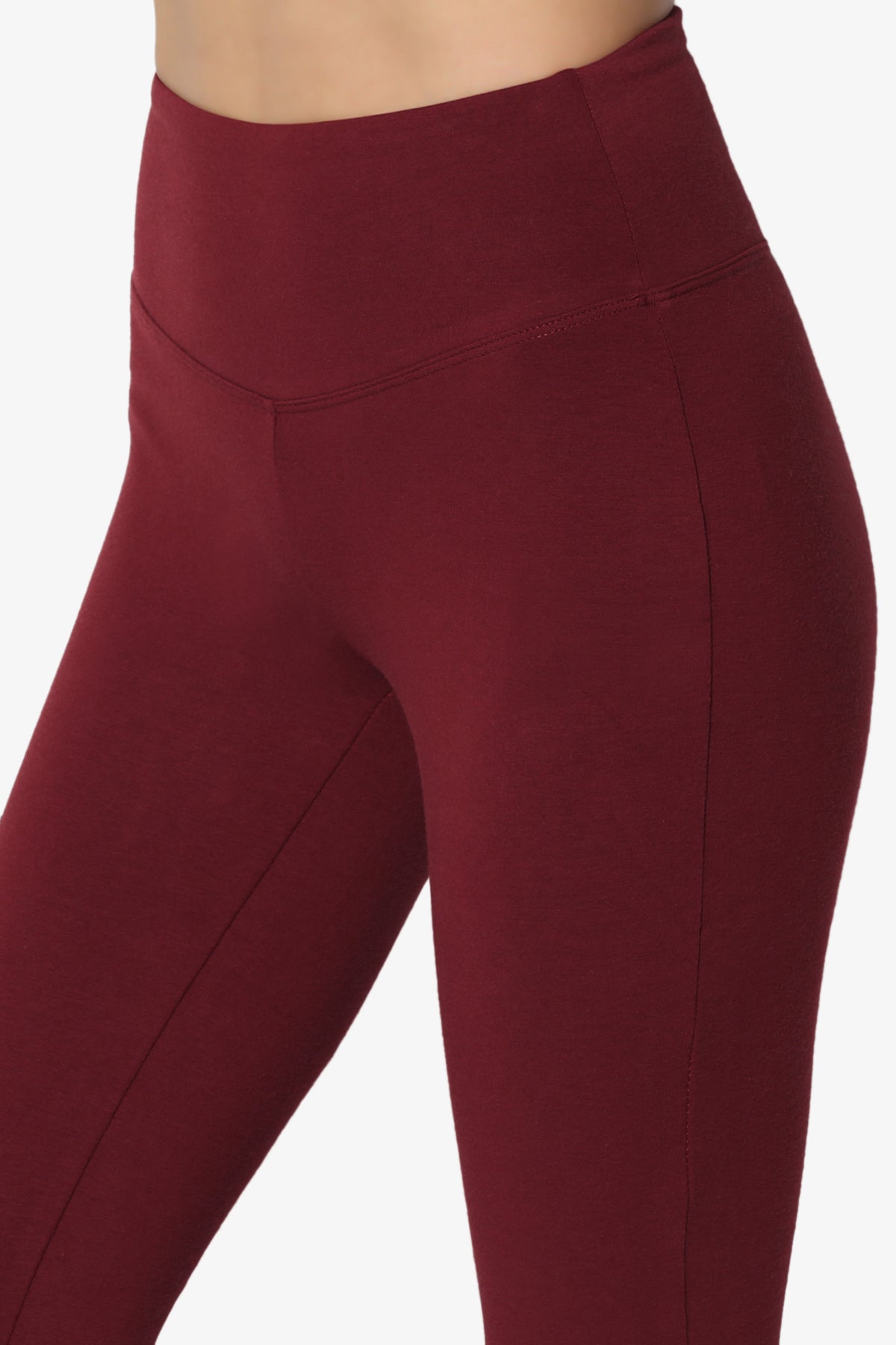 Ansley Cotton Wide Waistband Ankle Leggings
