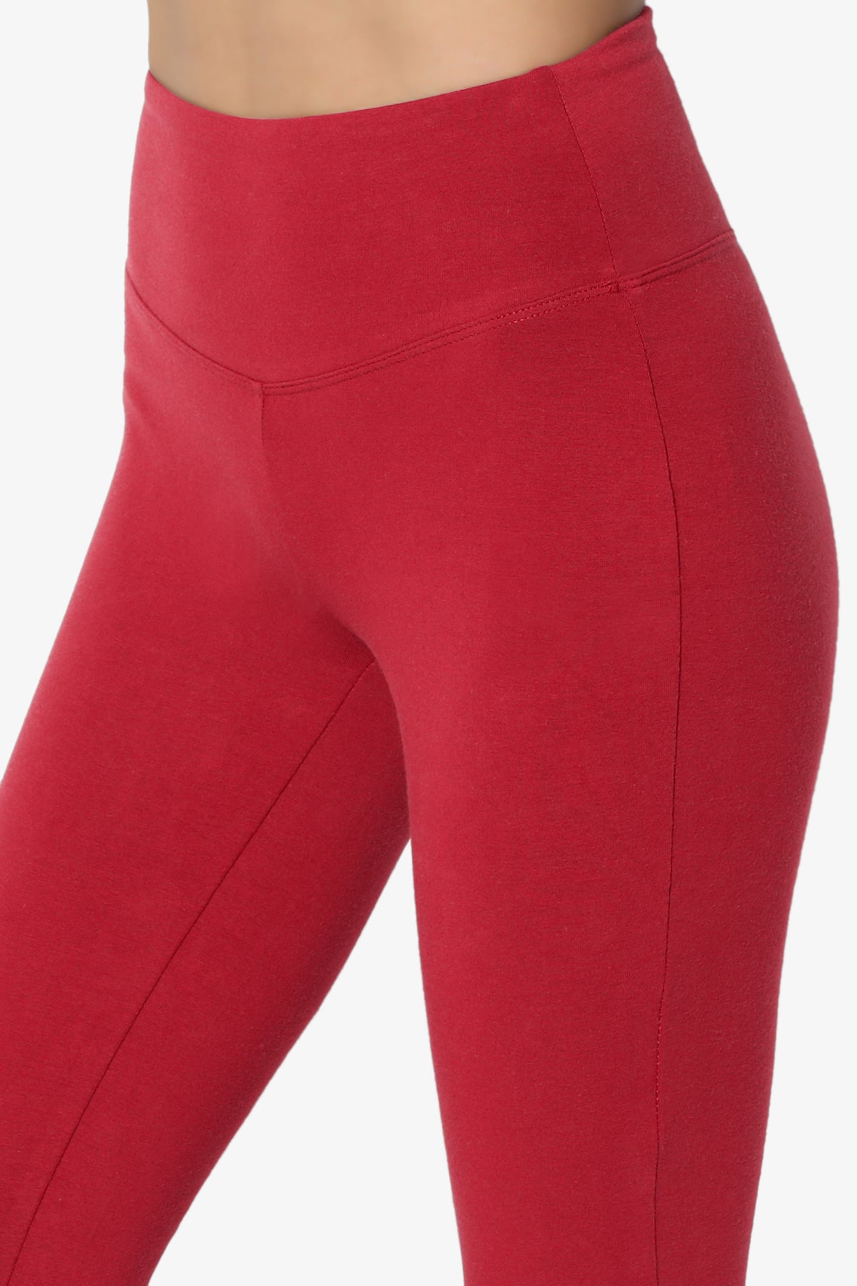 Ansley Cotton Wide Waistband Ankle Leggings