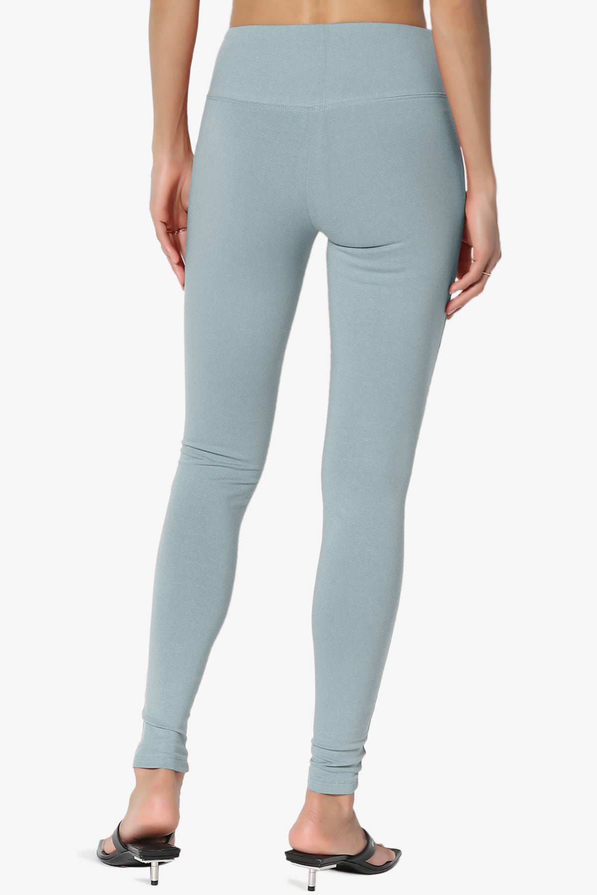 Ansley Cotton Wide Waistband Ankle Leggings
