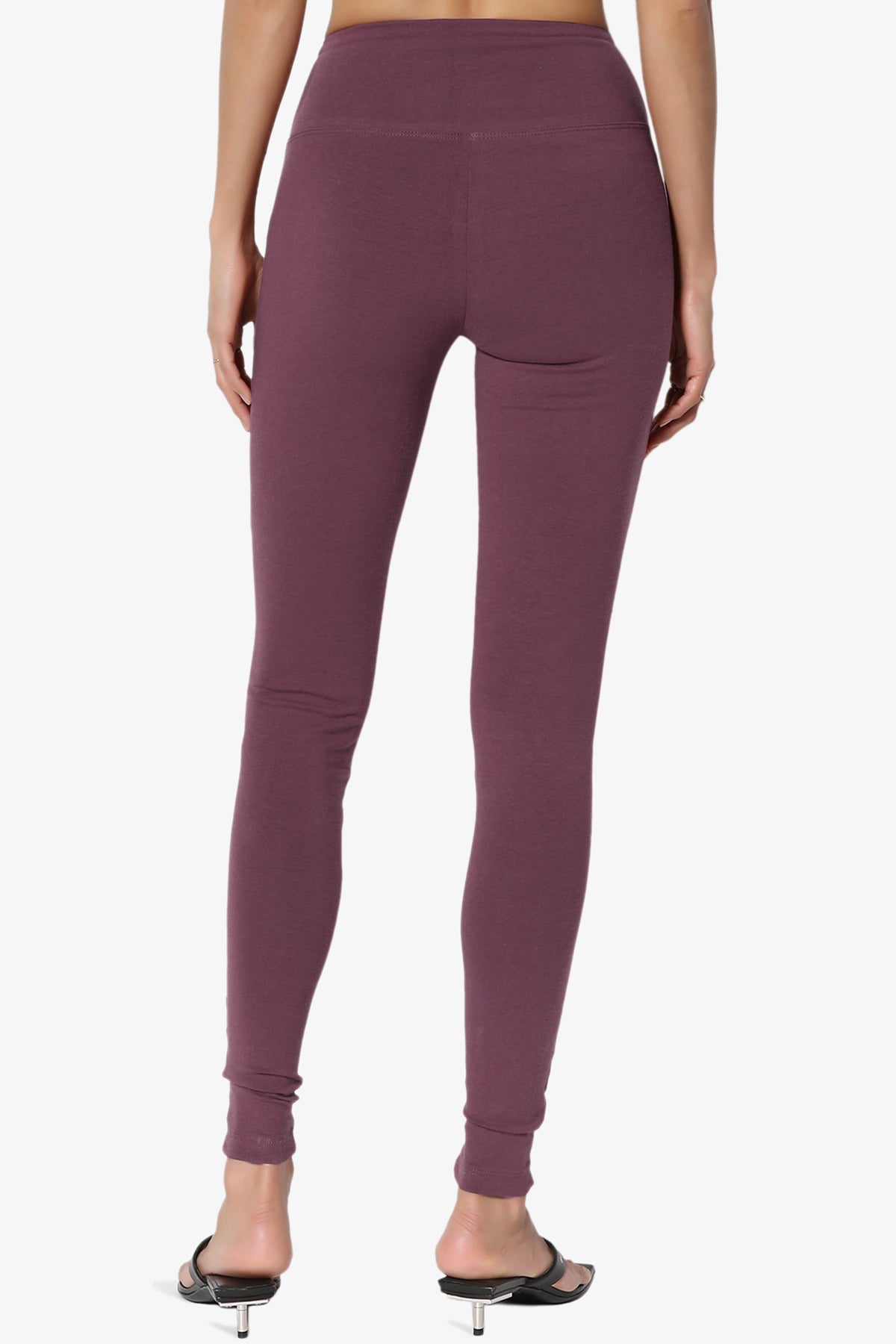 Ansley Cotton Wide Waistband Ankle Leggings