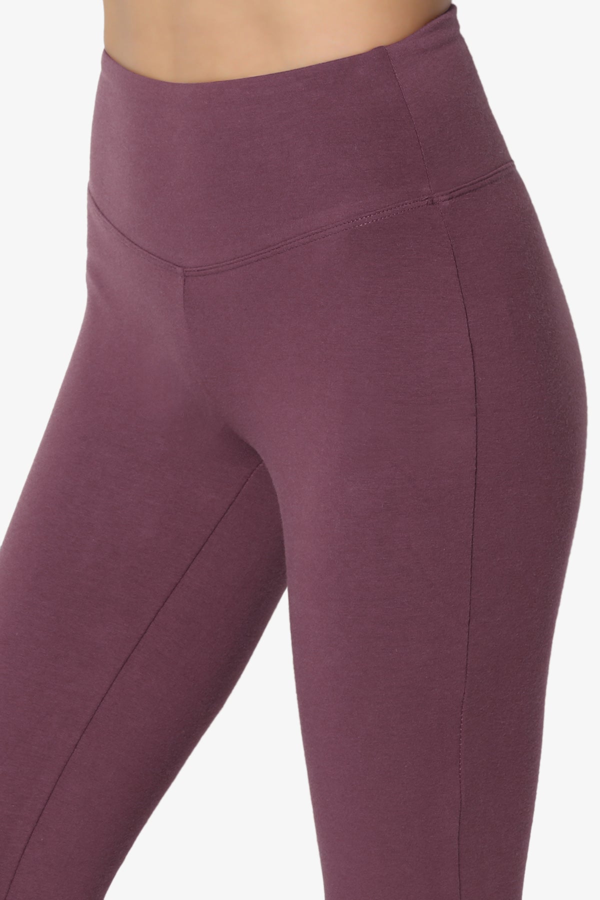 Ansley Cotton Wide Waistband Ankle Leggings