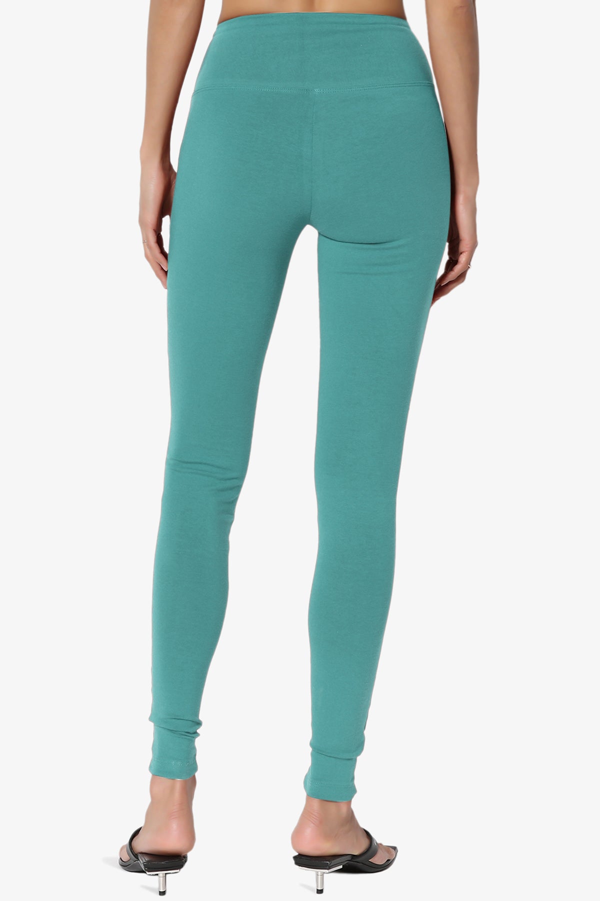 Ansley Cotton Wide Waistband Ankle Leggings