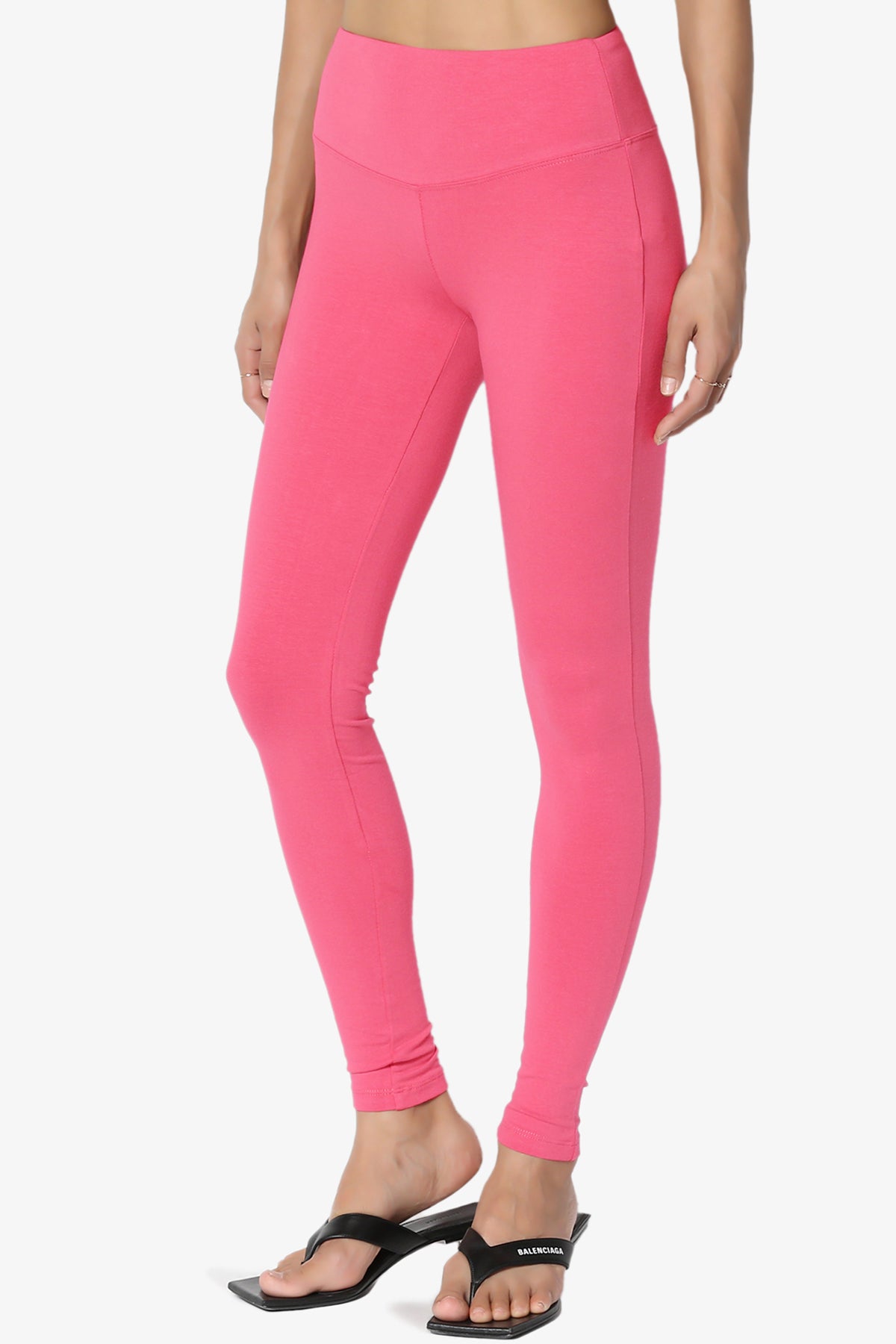 Ansley Cotton Wide Waistband Ankle Leggings